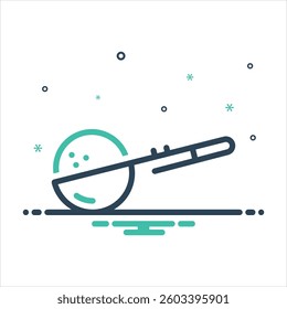 Vector colorful mix icon for scoop