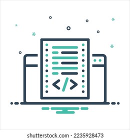 Icono de mezcla de colores vectorial para scripting