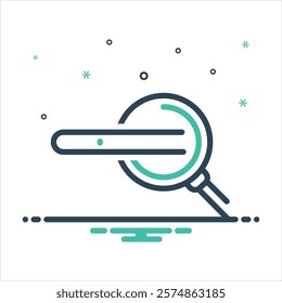 Vector colorful mix icon for search
