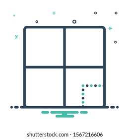 Vector colorful mix icon for section