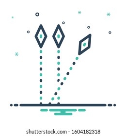 Vector colorful mix icon for separation.