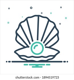 Vector colorful mix icon for shell