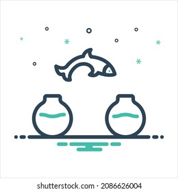 Vector colorful mix icon for shift