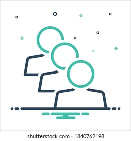 Vector colorful mix icon for similar