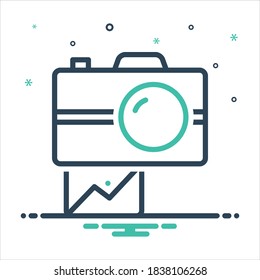 Vector colorful mix icon for snap
