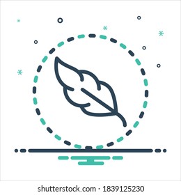 Vector colorful mix icon for soft