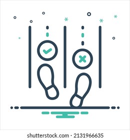 Vector colorful mix icon for sometimes