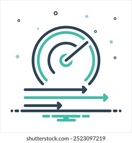 Icono de mezcla de colores de Vector para la velocidad