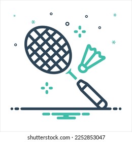 Vector colorful mix icon for sporting