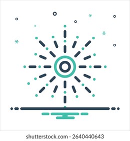 Vector colorful mix icon for spread