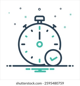 Vector colorful mix icon for start