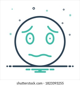 Vector colorful mix icon for strange
