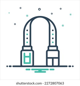 Vector colorful mix icon for strap