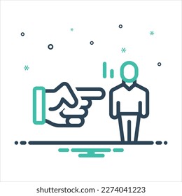 Icono de mezcla de color vectorial para