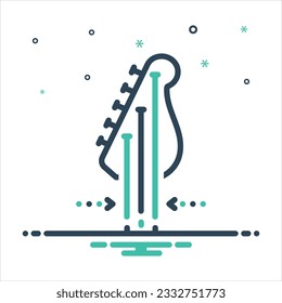 Vector colorful mix icon for strings
