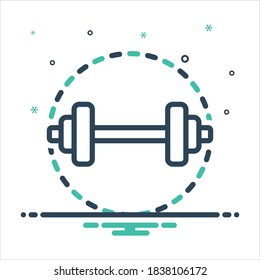 Vector colorful mix icon for strong