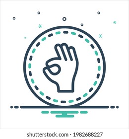 Icono de mezcla de colores vectoriales para sublime