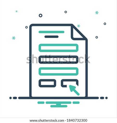 Vector colorful mix icon for submit