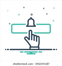 Icono de mezcla de colores vectoriales para suscripciones