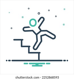 Vector colorful mix icon for suddenly