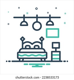 Vector colorful mix icon for suites