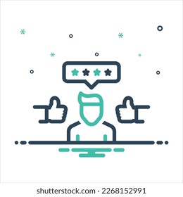 Vector colorful mix icon for superb