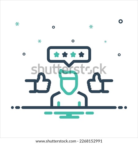Vector colorful mix icon for superb