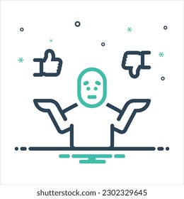 Vector colorful mix icon for sure