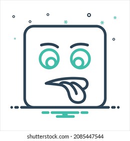 Vector colorful mix icon for taste