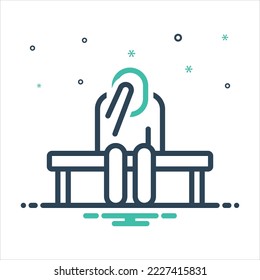 Vector colorful mix icon for temporal