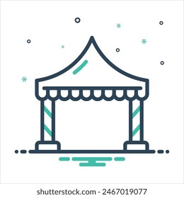 Icono de mezcla de colores de Vector para tienda