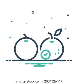 Vector colorful mix icon for than