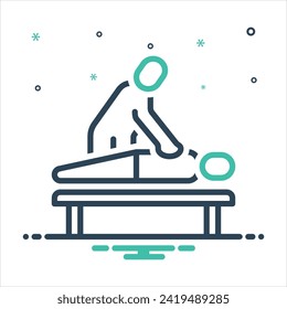 Icono de mezcla de colores vectoriales para terapia