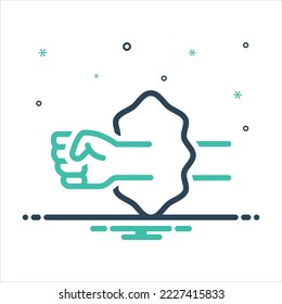 Icono de mezcla de colores vectoriales para pasar