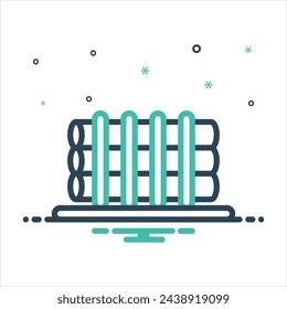 Icono de mezcla de colores vectorial para madera