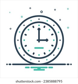 Vector colorful mix icon for timer
