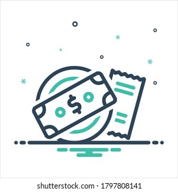 Vector colorful mix icon for tip