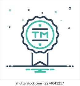 Icono de mezcla de color vectorial para tm 