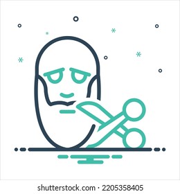 Icono de mezcla de color vectorial para tmp