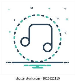 Vector colorful mix icon for tone