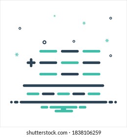 Vector colorful mix icon for total