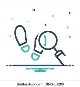 Icono de mezcla de color vectorial para traza