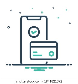 Icono de mezcla de colores vectorial para la transacción