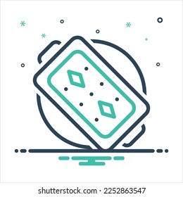Icono de mezcla de colores vectoriales para bandeja