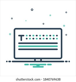 Icono de mezcla de color vectorial para el tipo