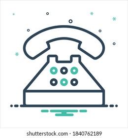 Vector colorful mix icon for typical