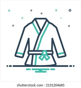 Vector colorful mix icon for uniform