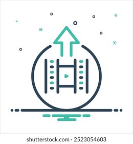 Icono de mezcla de colores de Vector para Cargar