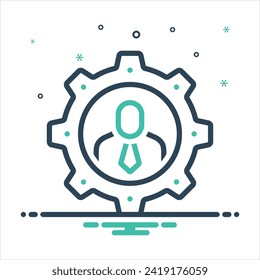 Icono de mezcla de color vectorial para la configuración del usuario