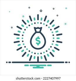 Icono de mezcla de colores vectoriales para empresas